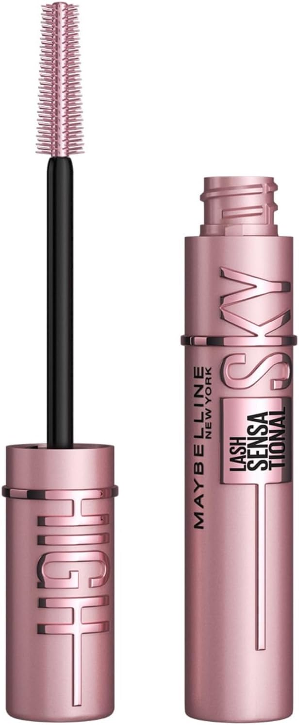 Maybelline Mascara, Lash Sensational Sky High Volumizing & Thickening, Eyelash Lengthening, Flake-Free Formula, Washable Mascara Infused with Bamboo...